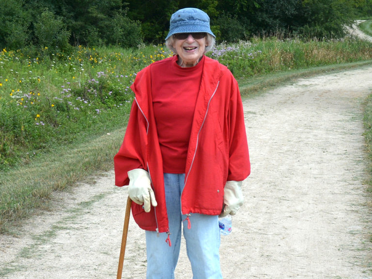Barbara Benson on Grassy Lake Trail