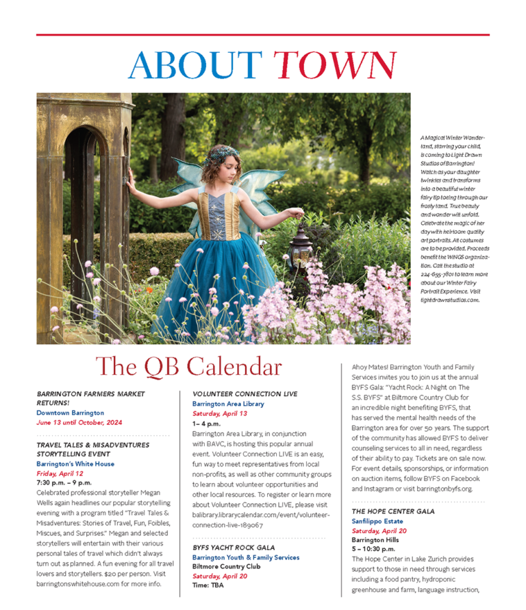 Quintessential Barrington About Town Events Calendar